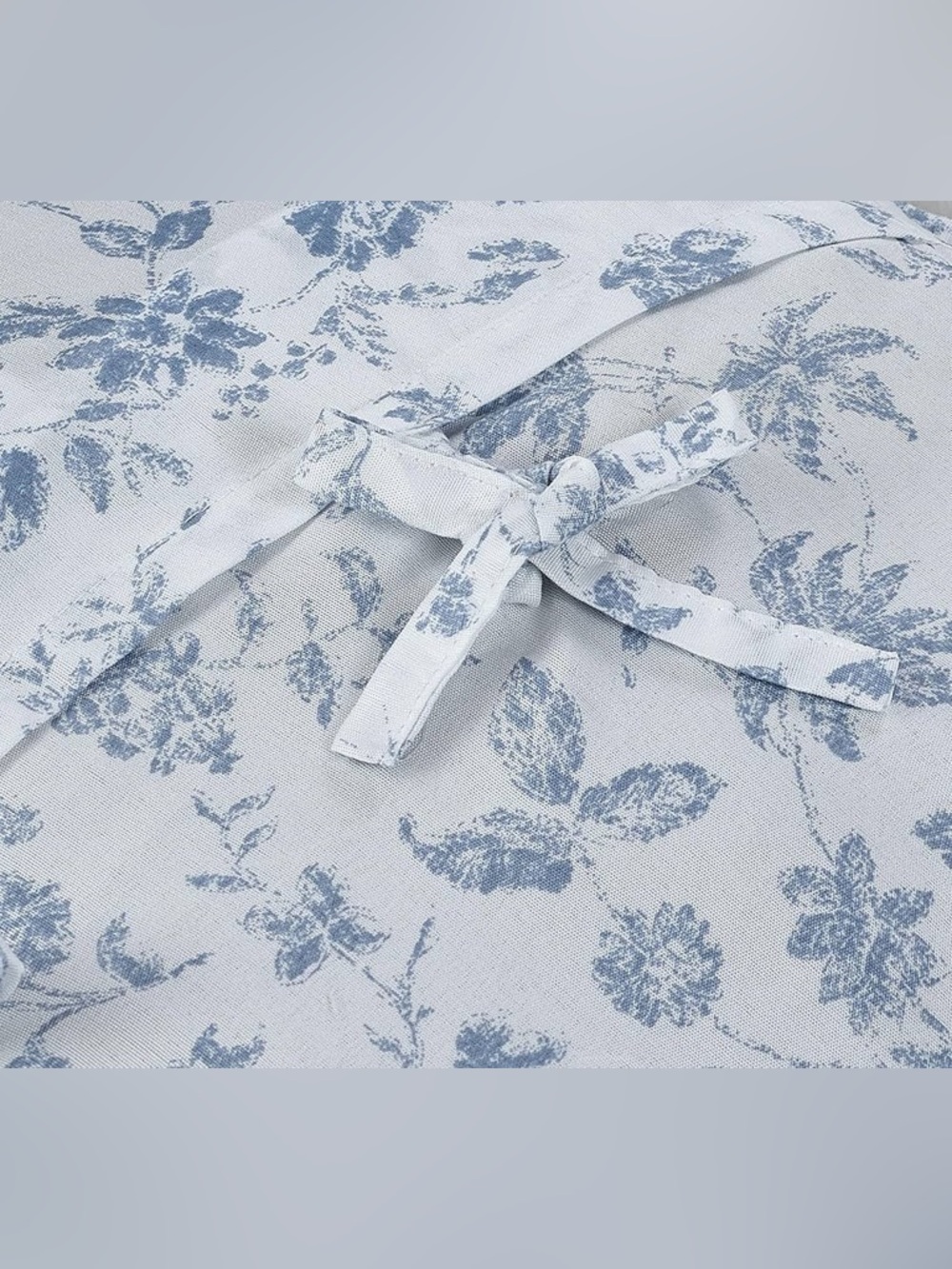 Brilliant Sunshine Blue Rose Patchwork Ruffle Pillowshams - Picture 4 of 8